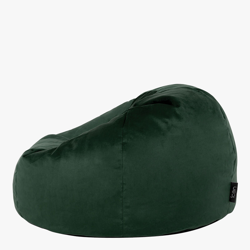 Kingston Velvet Classic Sitzsack - Waldgrün