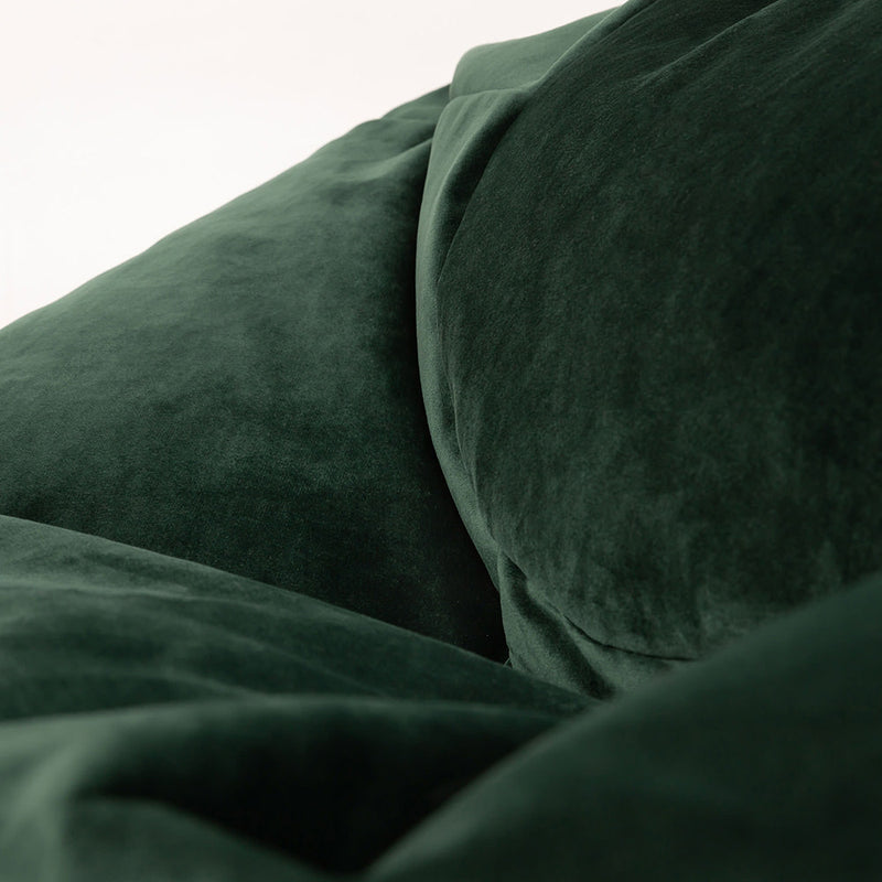 Kingston Velvet Classic Sitzsack - Waldgrün