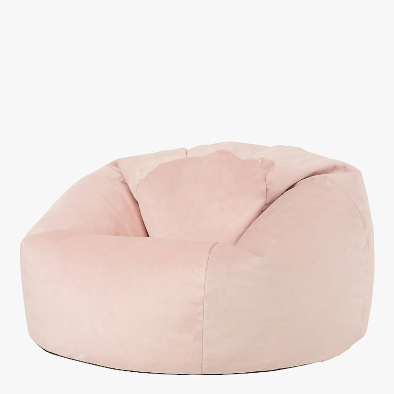 Kingston Samt Klassischer Sitzsack - Rose Dust Pink