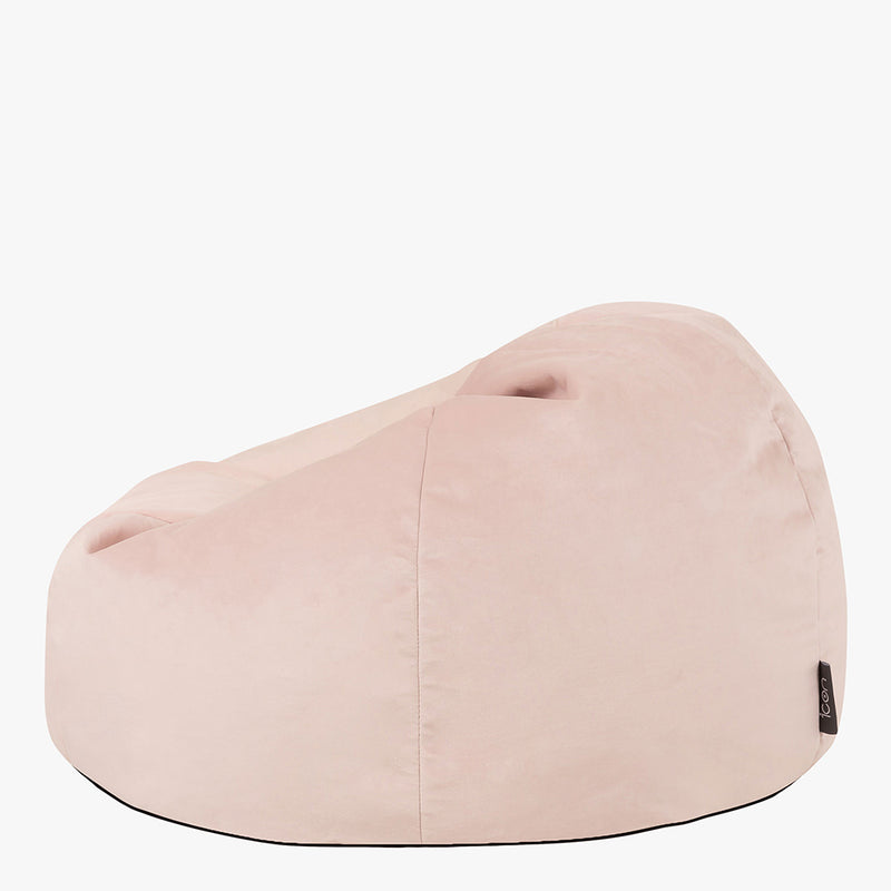 Kingston Samt Klassischer Sitzsack - Rose Dust Pink