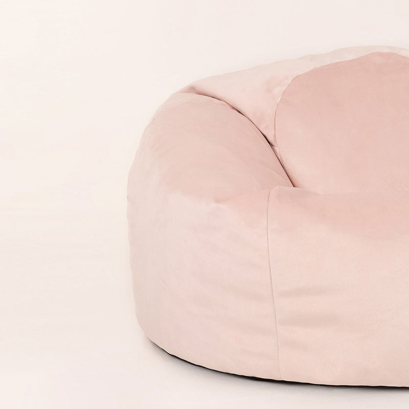 Kingston Samt Klassischer Sitzsack - Rose Dust Pink