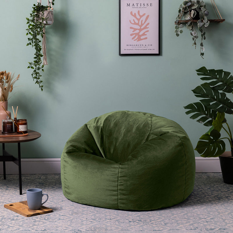 Sitzsack "Kingston Velvet Classic" – Salbeigrün