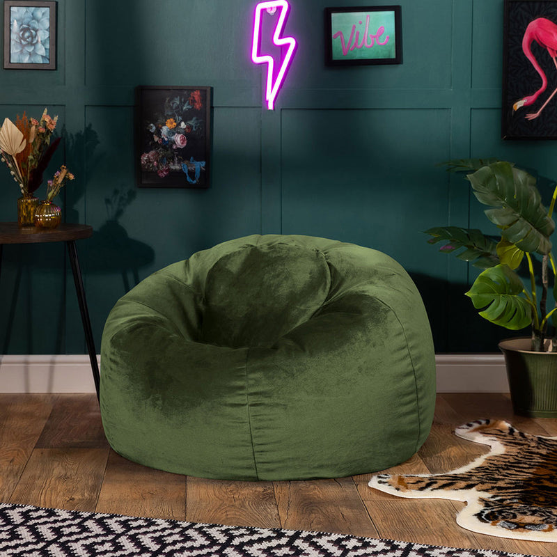 Sitzsack "Kingston Velvet Classic" – Salbeigrün