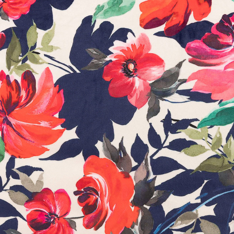 Icon® Bright Florals Klassischer Samt-Sitzsack
