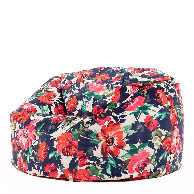 Icon® Bright Florals Klassischer Samt-Sitzsack