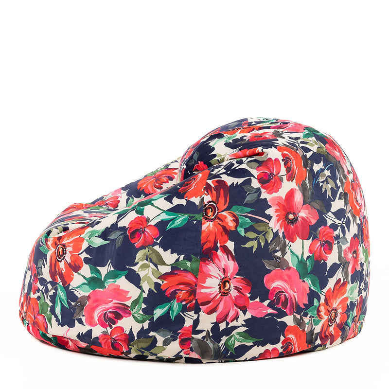 Icon® Bright Florals Klassischer Samt-Sitzsack