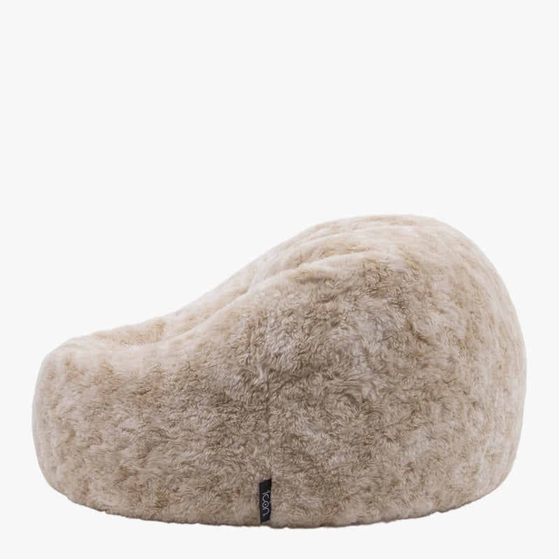 Sitzsack aus Kunstfell – Braun