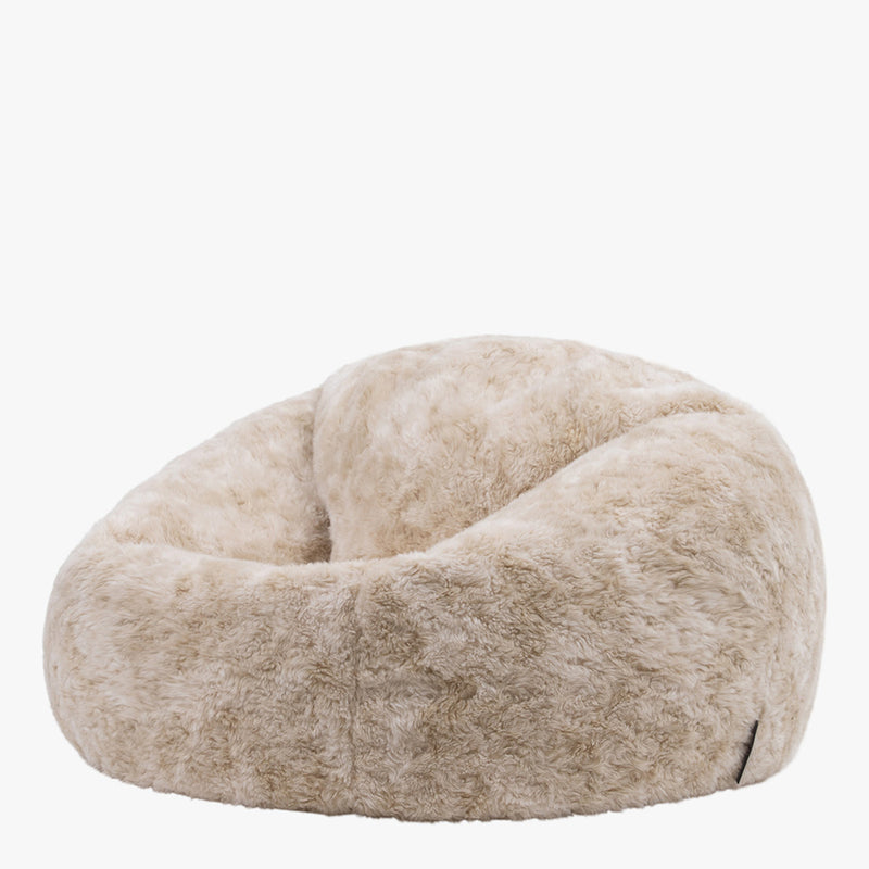 Sitzsack aus Kunstfell – Braun