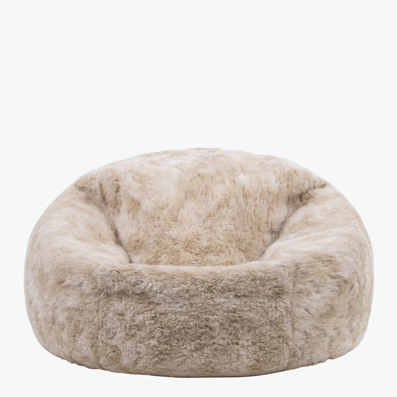 Sitzsack aus Kunstfell – Braun