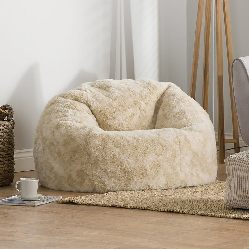 Sitzsack aus Kunstfell – Braun