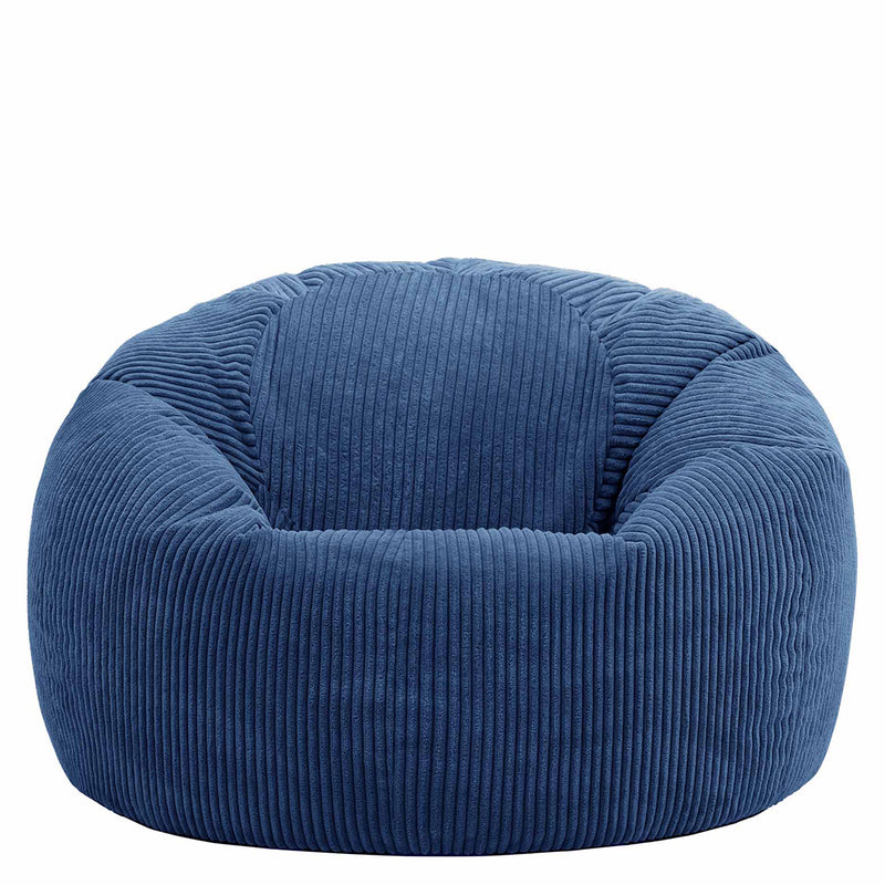 Kingston Klassischer Sitzsack, Cord, Denimblau  