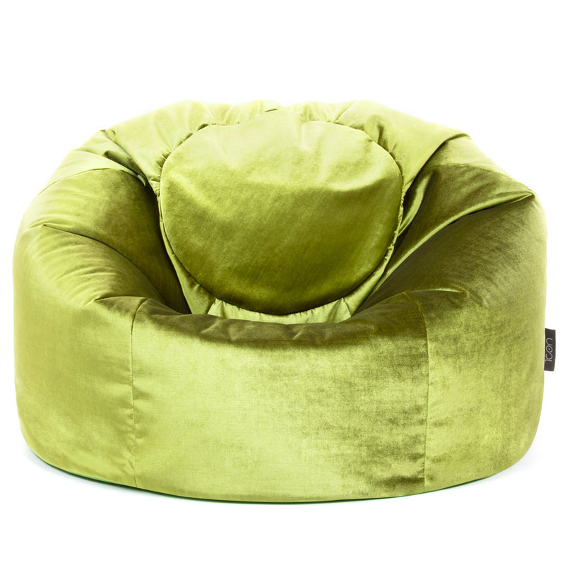 Kingston Samt Classic Sitzsack - Chartreuse-Grün