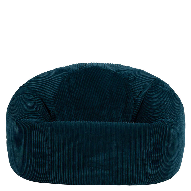 Kingston Klassischer Sitzsack XL, Cord, Blaugrün