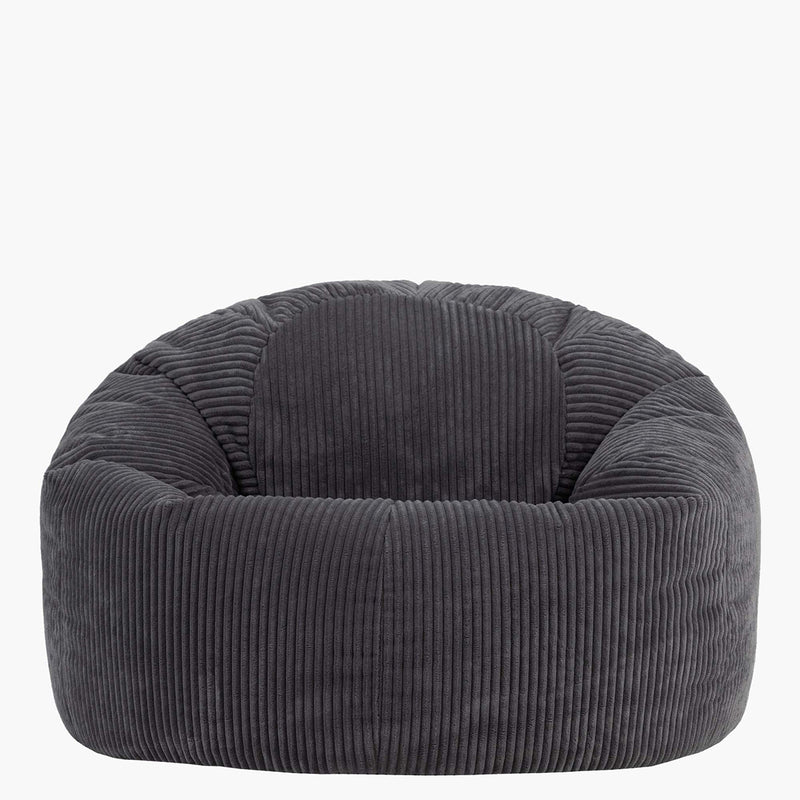 Kingston Klassischer Sitzsack XL, Cord, Anthrazit