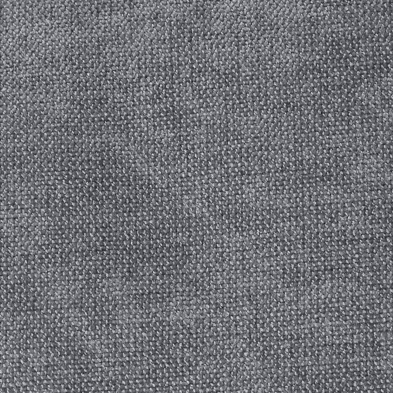 Amara Chenille-Fußhocker, quadratisch, grau