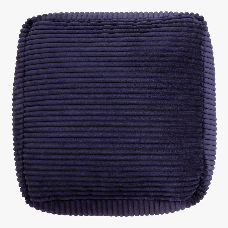 Amara Fußhocker, Cord, Marinebleu