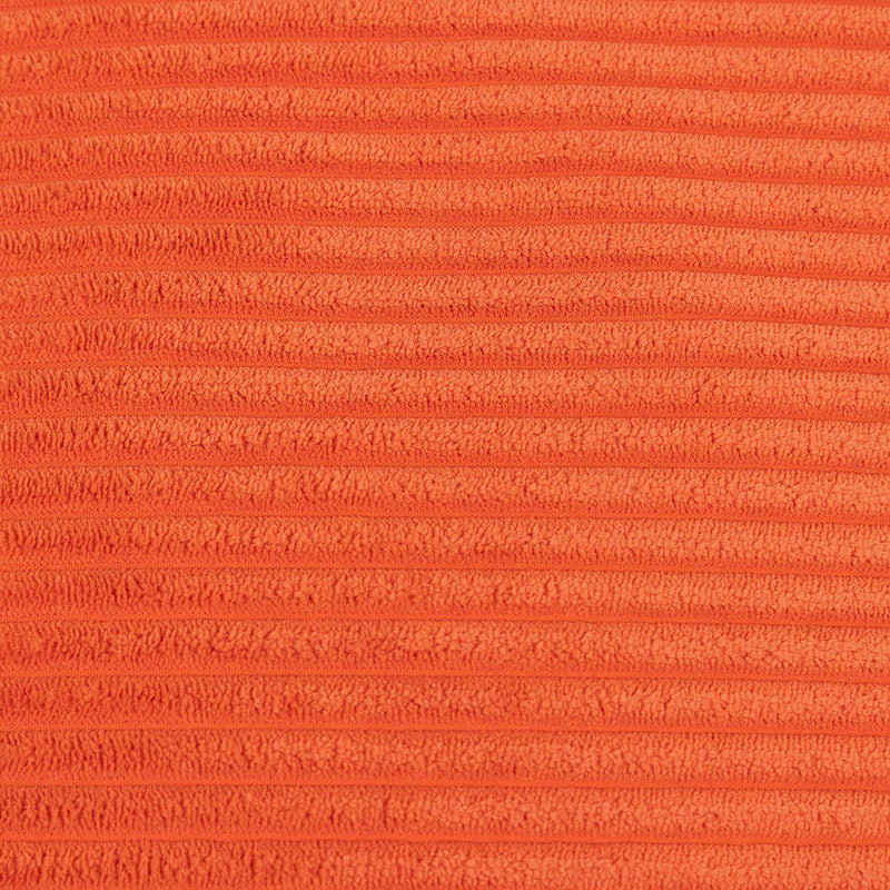 Amara Corduroy Quadratischer Hocker - Orange