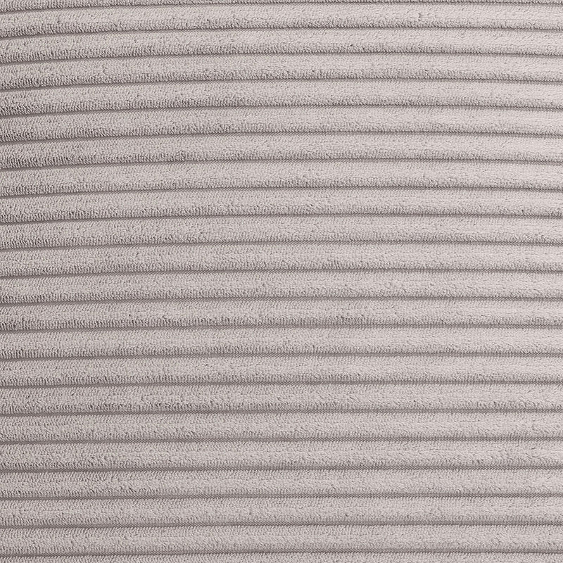 Amara Quadratischer Fußhocker, Cord, Grau