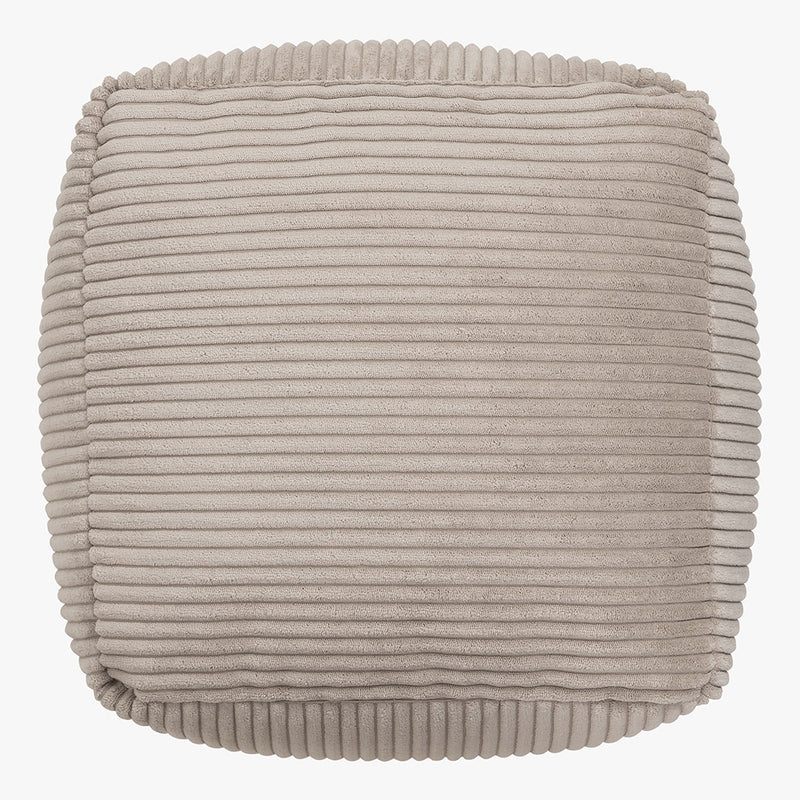 Amara Quadratischer Fußhocker, Cord, Natur