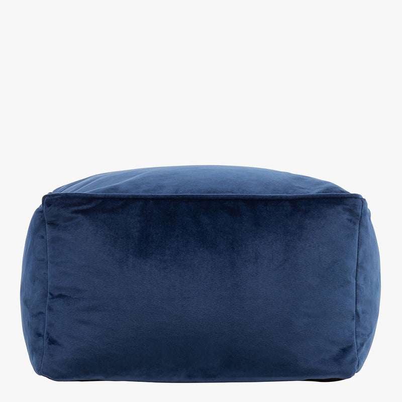 Amara Samt-Sitzhocker – Marineblau