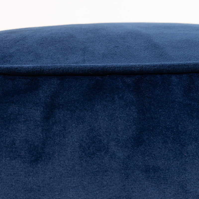 Amara Samt-Sitzhocker – Marineblau