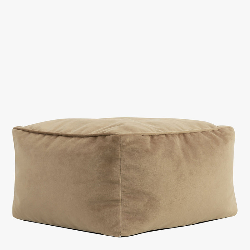 Amara Samt Hocker - Taupe
