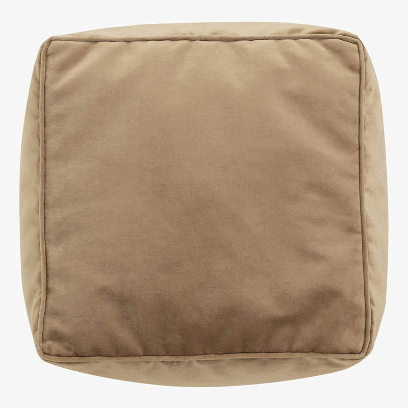 Amara Samt Hocker - Taupe