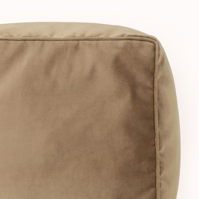 Amara Samt Hocker - Taupe
