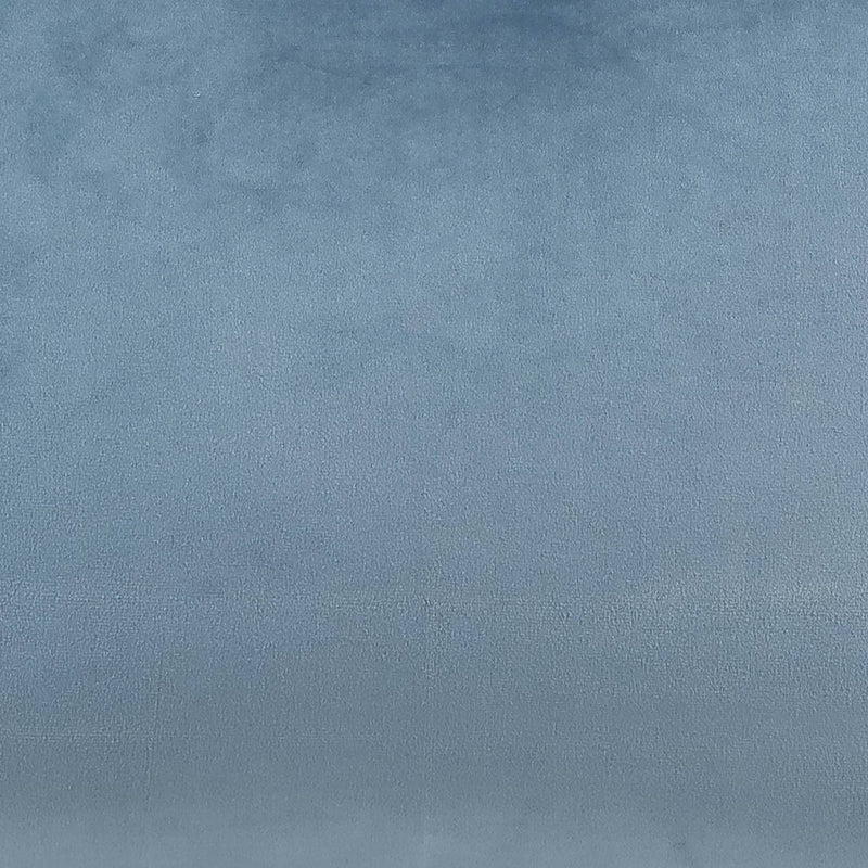 Amara Samt-Fußhocker, Hellblau