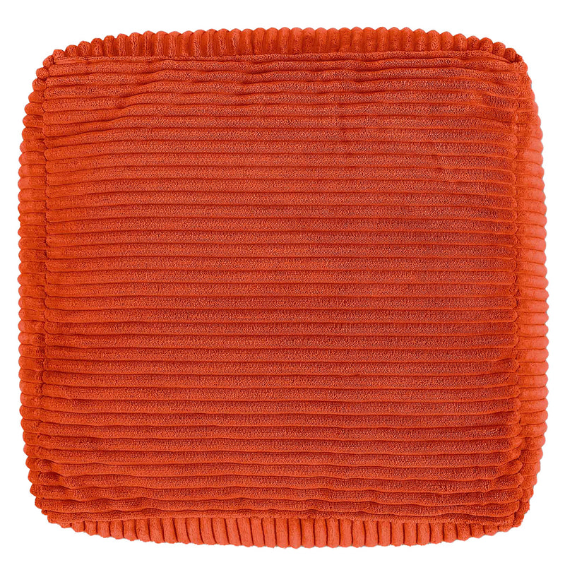 Amara Quadratischer Fußhocker, Cord, Terrakotta