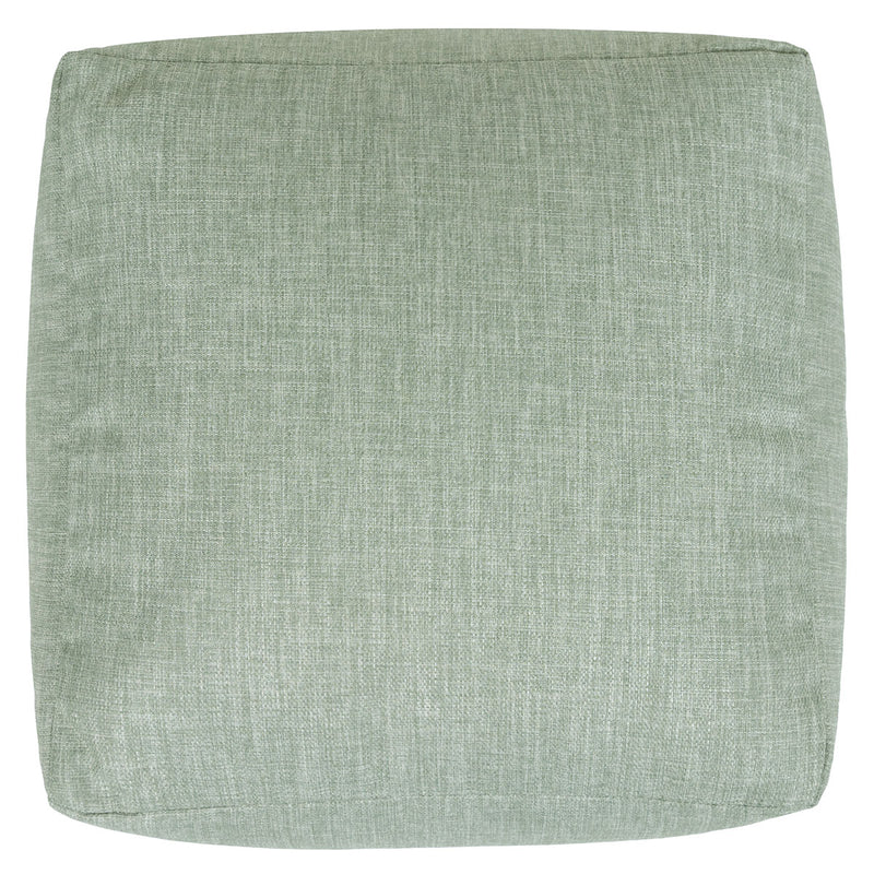 Amara Gewebter, Quadratischer Fußhocker, Outdoor, Salbeigrün 