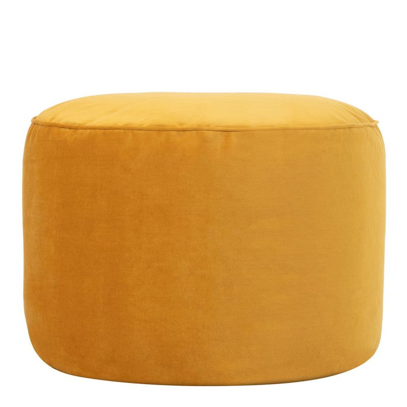 Milano Samt-Hocker, Gelb