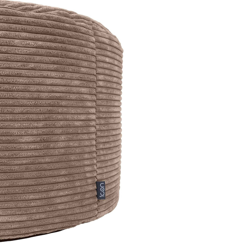 Milano Fußhocker, Cord, Mokka-Braun