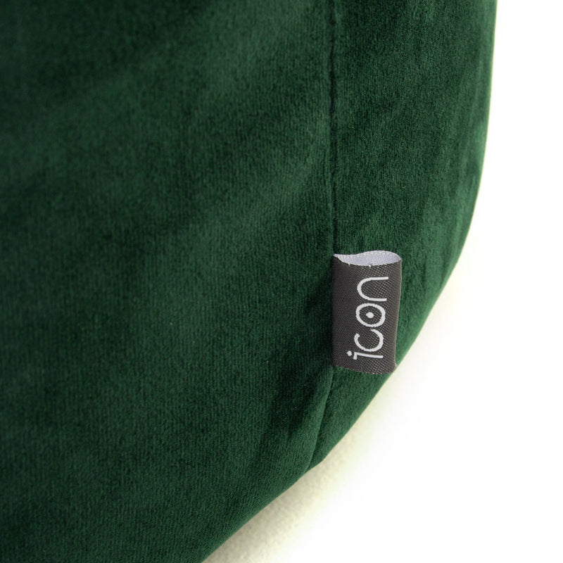 Milano Samt-Sitzpouf – Waldgrün