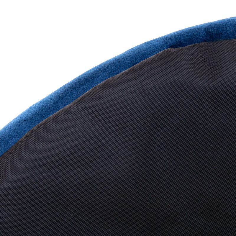 Milano Samt-Pouf - Marineblau