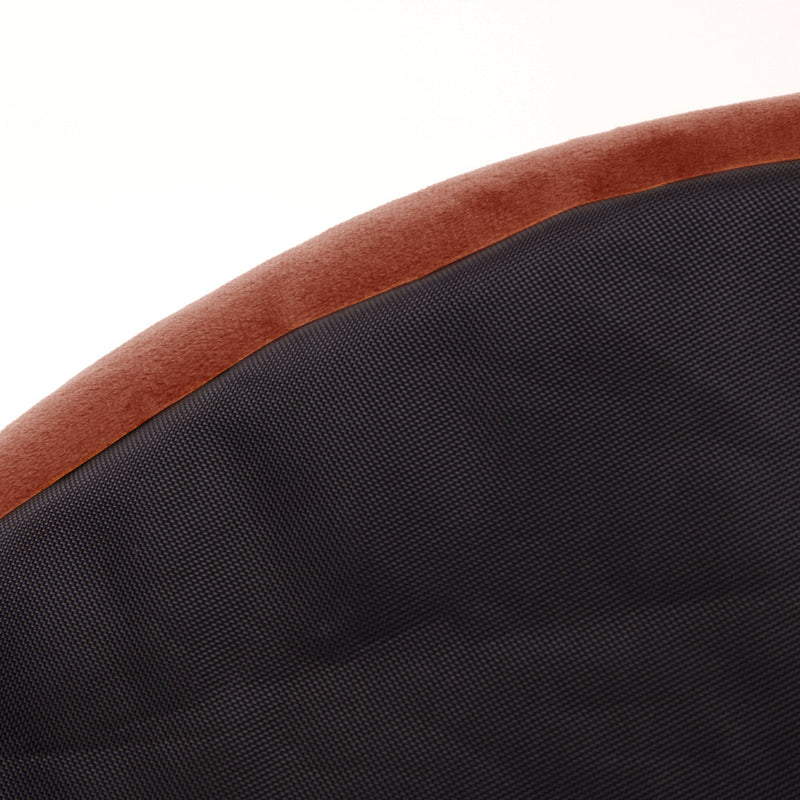 Milano Samt-Sitzpouf - Terrakotta