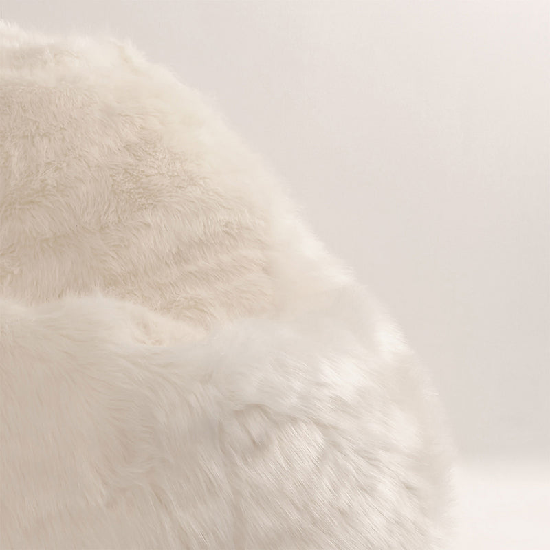 Faux-Fur Traum-Sitzsack - Beige