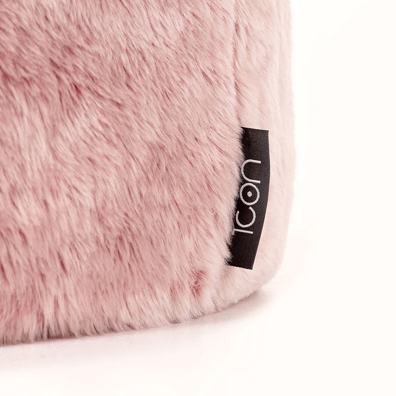 Kunstfell-Sitzsack von für Kinder, Rosa