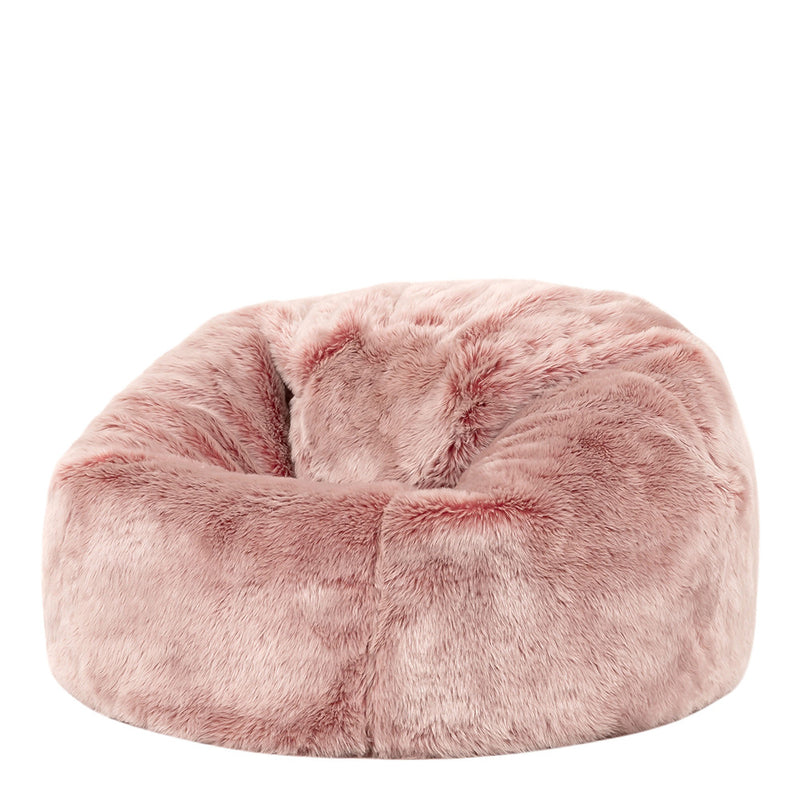 Kunstfell-Sitzsack von für Kinder, Rosa