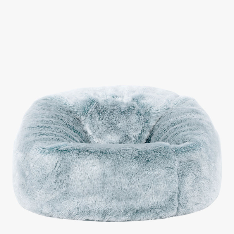 Kinder Kingston Luxus-Sitzsack aus Kunstfell – Hellblau