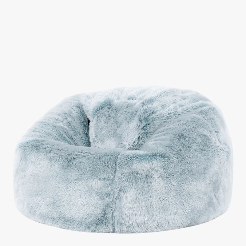 Kinder Kingston Luxus-Sitzsack aus Kunstfell – Hellblau