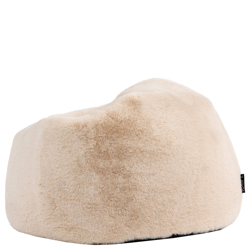 Kingston Kinder-Sitzsack, Kunstkaninchenfell, Naturfarbe 