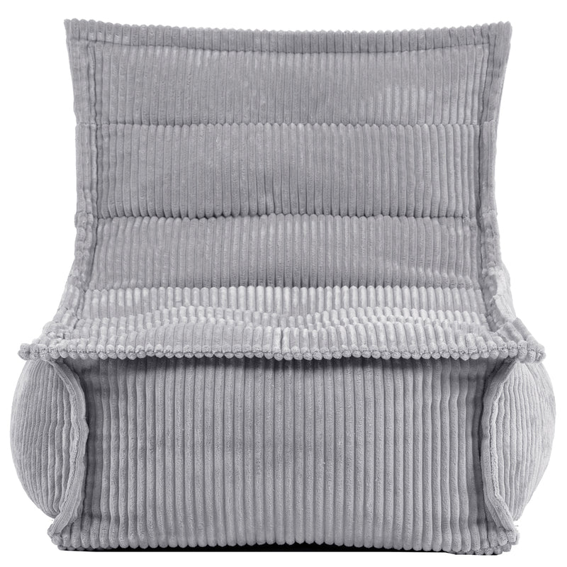 Dolce Kinder-Loungesessel, Cord, Hellgrau