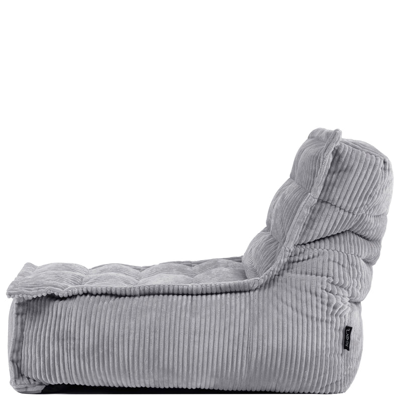 Dolce Kinder-Loungesessel, Cord, Hellgrau