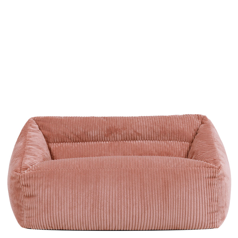 Cecilia Kinder-Sofa und Sitzsack, Cord, Morgenrosa  
