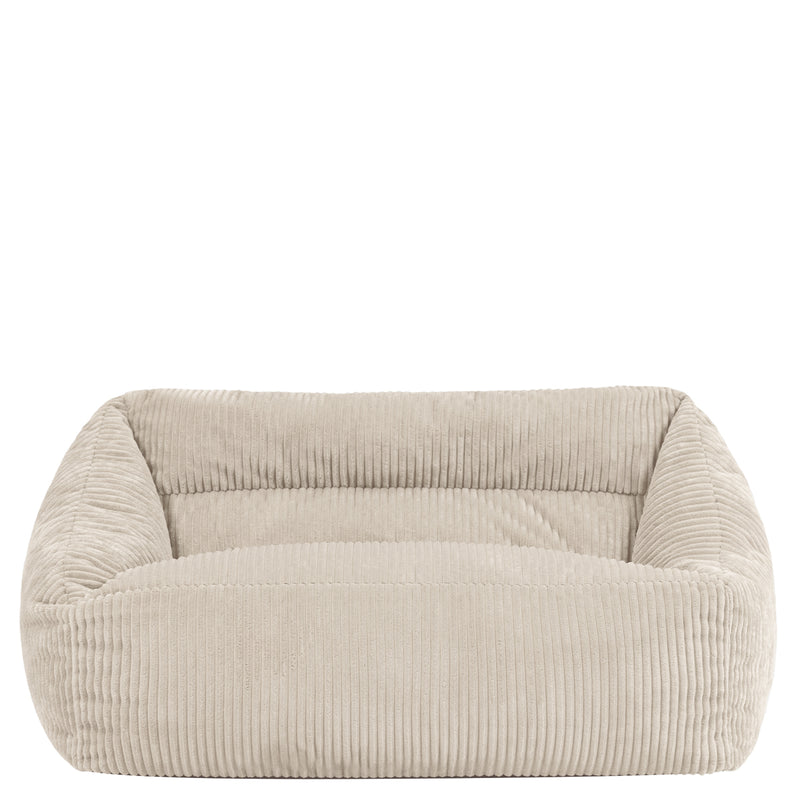 Cecilia Kinder-Sofa mit Sitzsack, Cord, Steingrau  