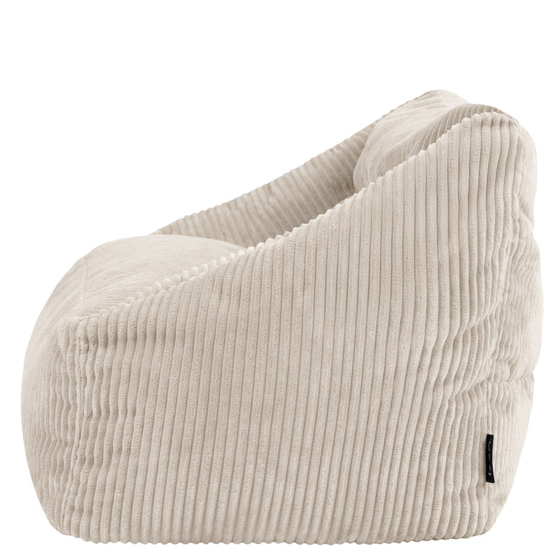 Cecilia Kinder-Sofa mit Sitzsack, Cord, Steingrau  