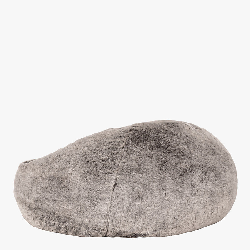 Kenai Cloud Zweisitzer-Sitzsack aus Kunstfell – Arctic Wolf