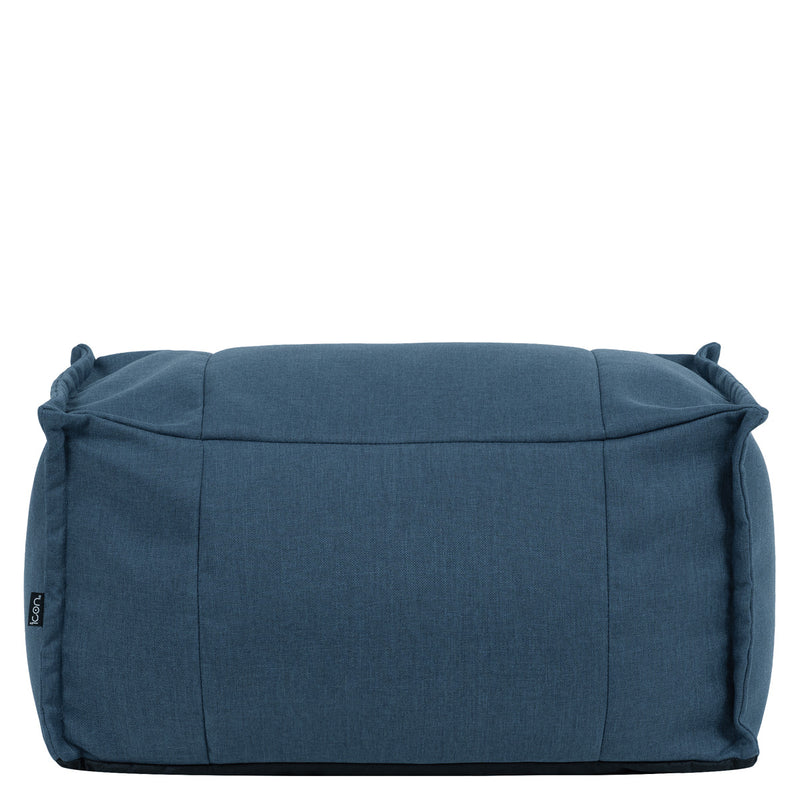 Bud Fußhocker-Sitzsack, Olefin, Denimblau 