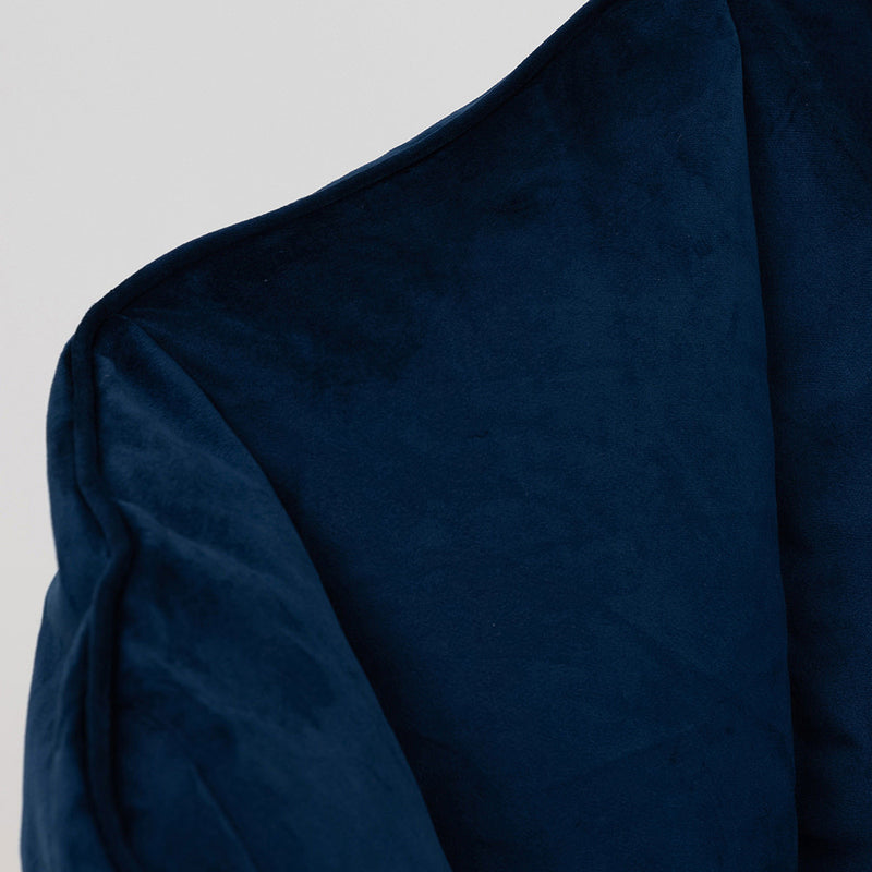 Sitzsack Sessel Sirena Samt - Marineblau